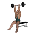 Triceps Extension - Seated Reverse EZ Bar